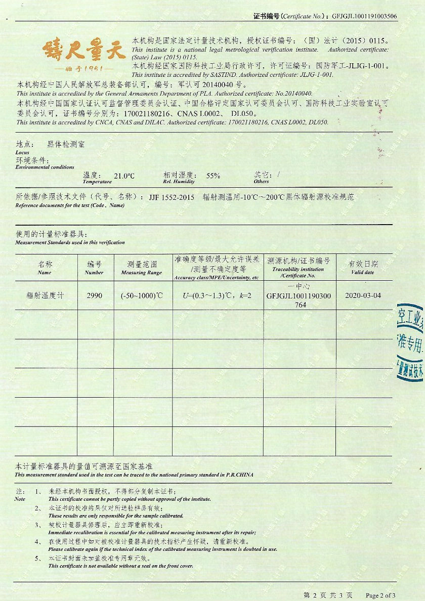 河北清研計量檢測服務(wù)有限公司-黑體輻射源案例